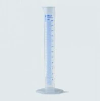 Byuretka - pryamolineynaya – kran iz PTFE - Klass AS - sertifisirovan na sootvetstvie partii - sinyaya shkala - 25 ml