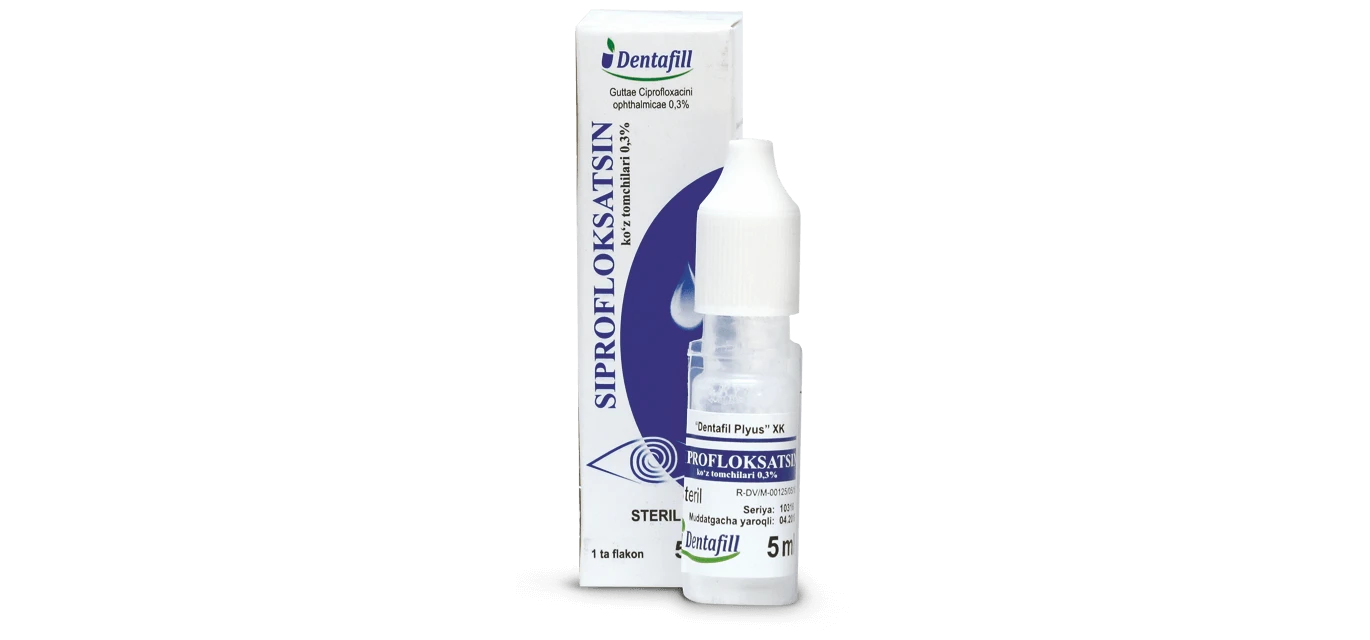 SIPROFLOKSASIN tomchilar 5ml 0,3% N1