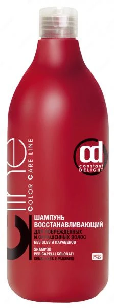 Vosstanavlivayushiy shampun dlya povrejdennix i okrashennix volos, bezsulfatniy