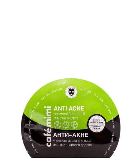 Ugolnaya tkanevaya maska dlya lisa anti-akne CAFE MIMI 22 gr