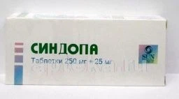 SINDOPA 0,25+0,025 tabletkalari N50