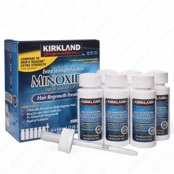 Minoxidil Kirkland 5% -  Sredstvo dlya rosta borodi