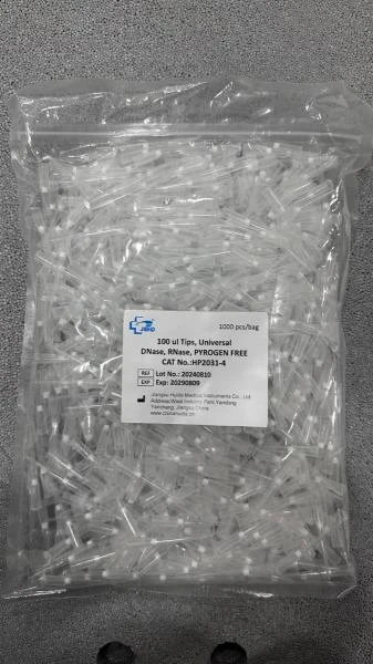 Nakonechniki dlya pipetok s filtrom 100 mkl, v pakete, svobodnie ot DNK/RNK. HP2031-4