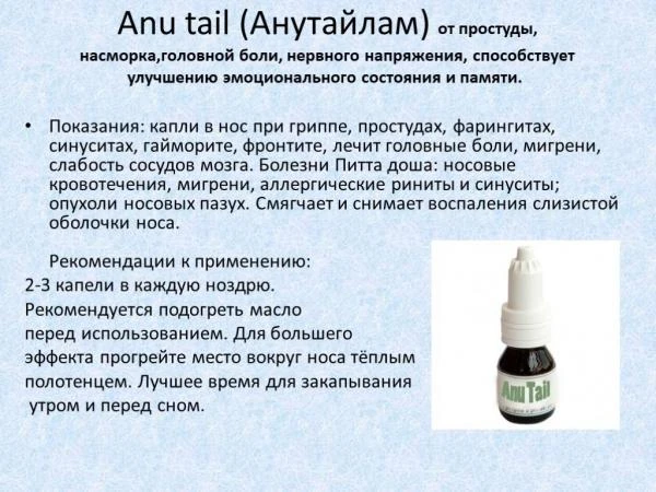 Средство от гайморита Anu Tail