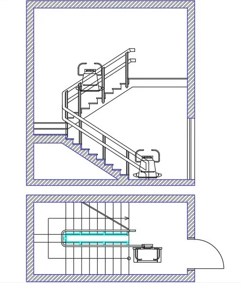 Naklonniy (lestnichniy) invalidniy podyomnik ComDis-250 W