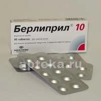 BERLIPRIL 10 0,01 tabletkalari N30