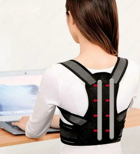 Корсет для спины (корректор осанки) черного цвета