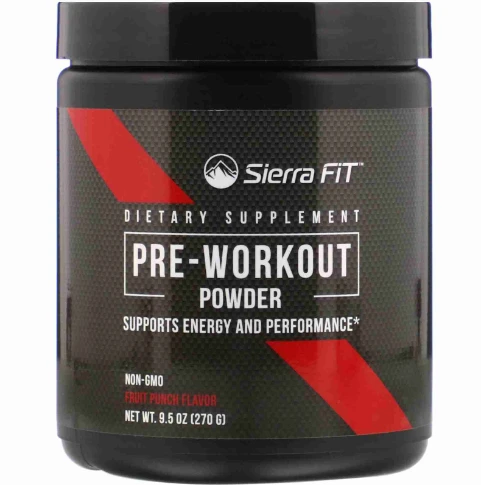 Sierra Fit, предтренировочная добавка в порошке, со вкусом фруктового пунша, 270 г (9,5 унции) (Товар снят с продажи)