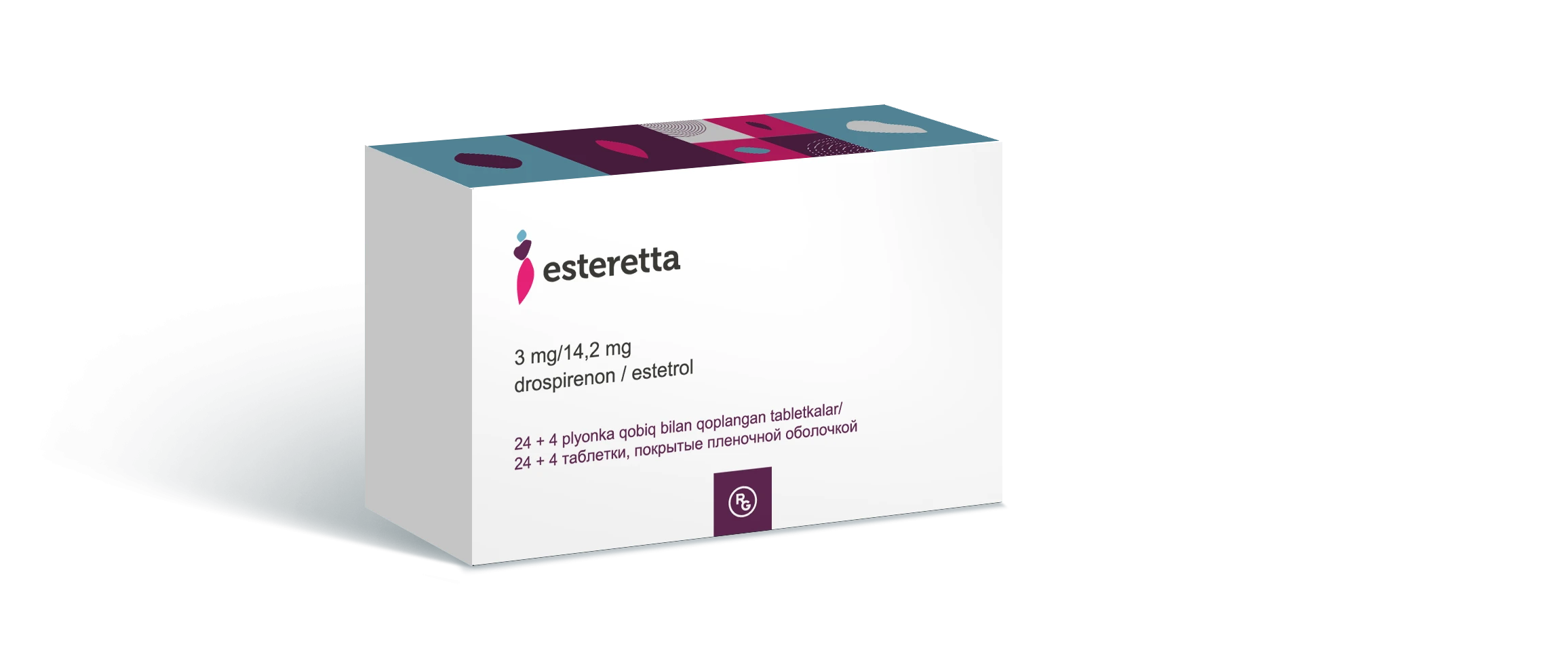 ESTERETTA tabletkalari 3mg/14,2mg N28