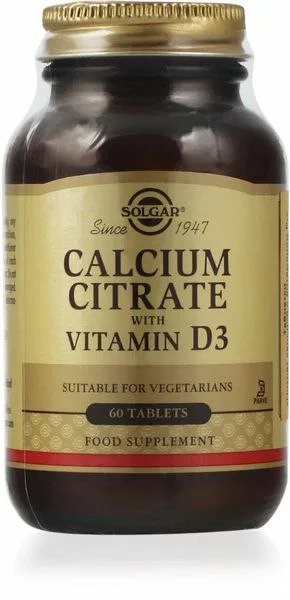 Кальций и Витамин С Солгар (Цитрат кальция с витамином D3)