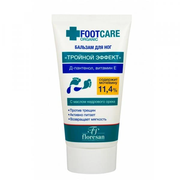 Oyoq balzami "Uch karra ta'sir" Floresan Organic Foot Care