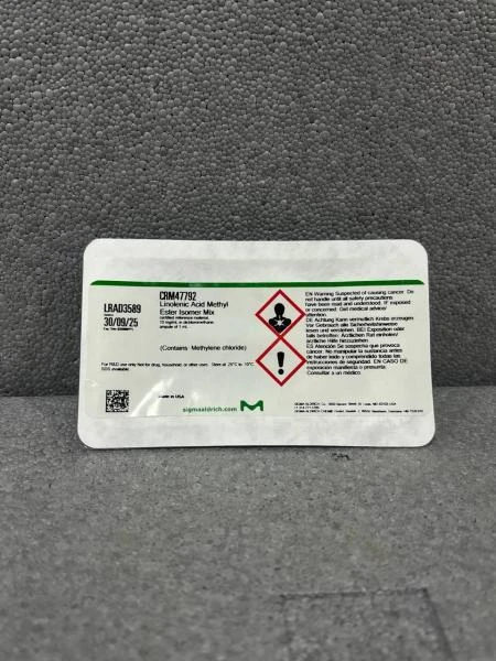 CRM47792 Смесь изомеров метилового эфира линоленовой кислоты сертифицированный стандартный образец, 10 мг/мл в дихлорметане, ампула 1 мл