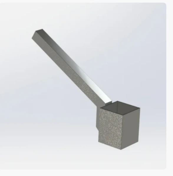 Ковш для мануального отбора сыпучих проб из двигающегося потока