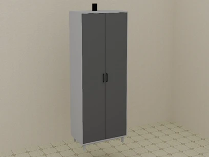 Шкаф для хранения хим реактивов 900*580*2000 мм, модель 2