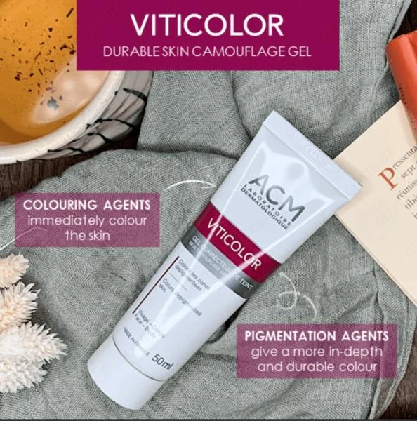 Gel-kamuflyaj Vitikolor Viticolor  pri vitiligo Fransiya (Original)
