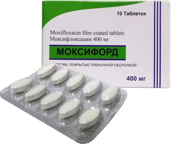 MOKSIFORD tabletkalari 400mg N10