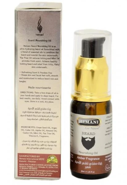 Hemani Beard oziqlantiruvchi soqol yog'i