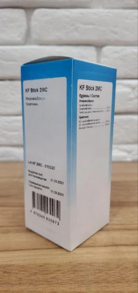 Test poloska KF Stick 2MC dlya polukolichestvennogo i vizualnogo opredeleniya soderjaniya v moche Mikroalbumina, kreatinina №100