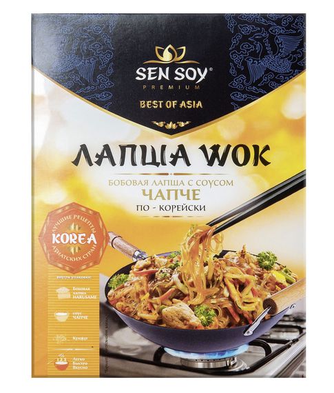 Бобовая лапша с соусом Чапче (Chapchae) Sen Soy, 235 г