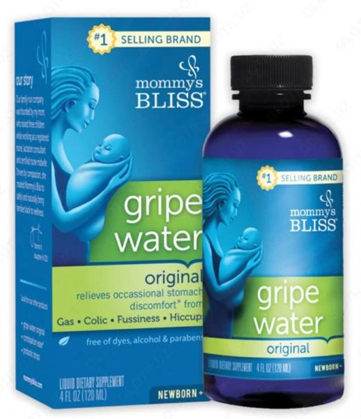 Chaqaloqlar uchun arpabodiyon suvi gazlar va kolikaga qarshi Mommy's Bliss Gripe Water (120 ml.)