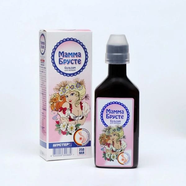 Mamma Bruste mastopatiyasi uchun ayollar uchun balzam (Dr. Shuster Balsam)