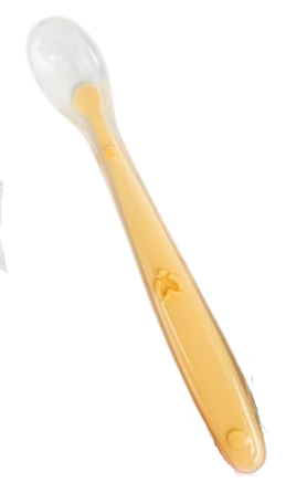 Детская ложка baby land для кормления, силиконовая, от 5 мес