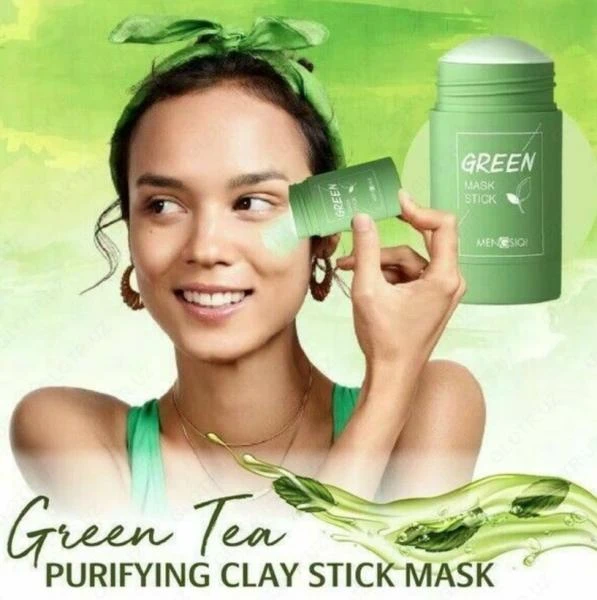 Green Mask  qora nuqtalardan yuz uchun maskasi