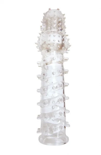 Crystal sleeve shpiklari bilan kattalashtirish uchun yopiq shaffof bo'rttirma uchi-13,5 sm.