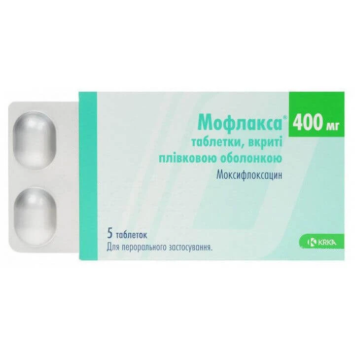 МОФЛАКСА таблетки 400мг N7