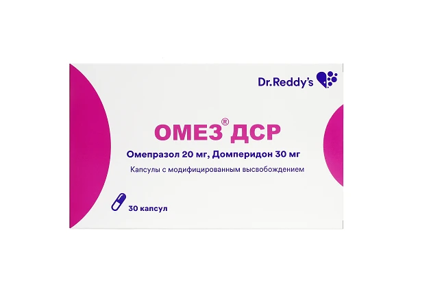 ОМЕЗ ДСР капсулы 20мг/30мг N30