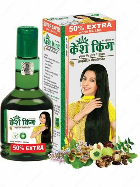 Ayuverdicheskoe maslo dlya volos, effektivno zashishaet i pitaet volosi - Kesh King