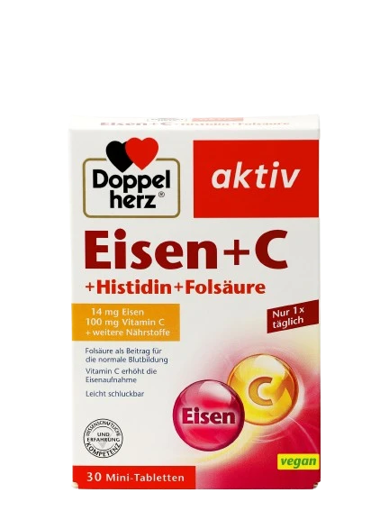 DOPPELGERS AKTIV JELEZO+ S+GISTIDIN+FOLIEVAYA KISLOTA tabletkalari N30