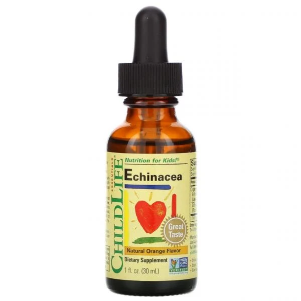 ChildLife, Essentials, эхинацея, со вкусом натурального апельсина, 30 мл