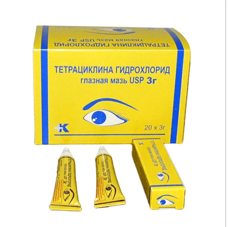 ТЕТРАЦИКЛИНА ГИДРОХЛОРИД мазь 3г 1%
