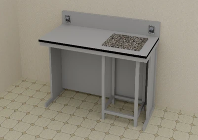 Стол лабораторный (весовой) 1500*650*1050 мм  500*450*870 мм