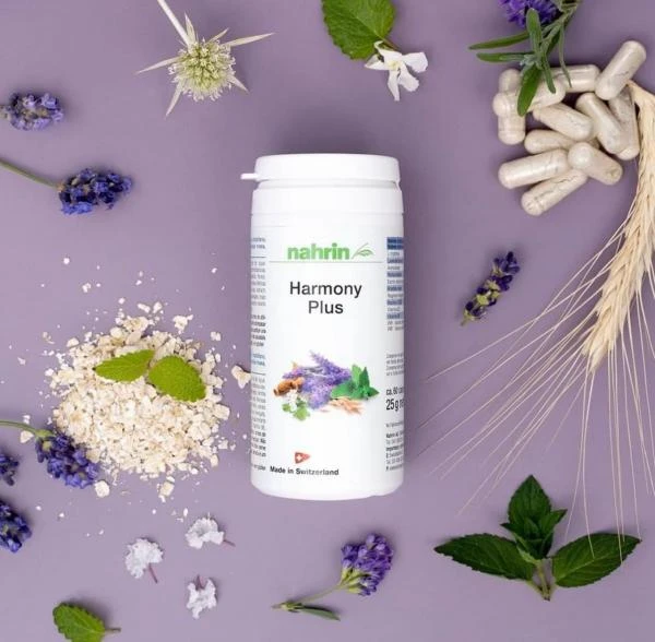 kapsulalar Garmoniya plyus pri menopauze i stresse, Swiss Nahrin, Shveysariya