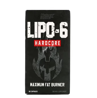 Nutrex Research Lab, LIPO-6 Hardcore, yog 'yoqish qo'shimchasi, 60 kapsula