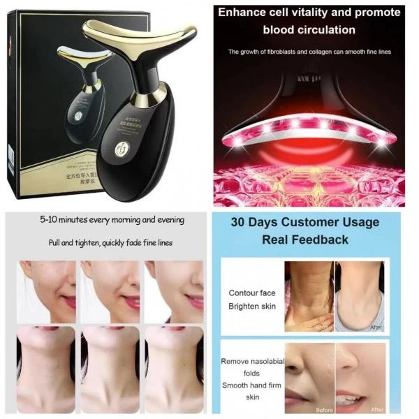 Mikroto'lqinli lifting yuz va bo'yin qismlari massajori JOSUR