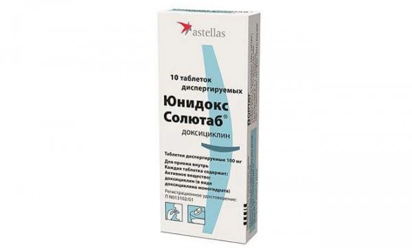 YUNIDOKS SOLYUTAB tabletkalari 100mg N10