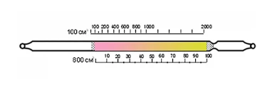 Indikatornaya trubka ftorid vodoroda 0,2-5;5-20 (4,5)/2-20;20-500 (4,5)/0,5-10;10-200 4,5/0,3-6;5-60 (4,5)/1-10;5-150 (4,5)