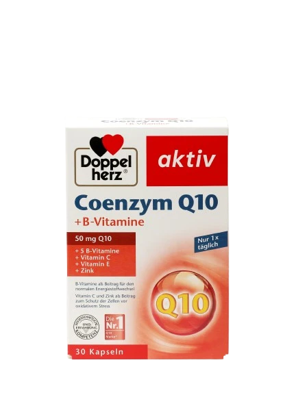 DOPPELGERS AKTIV KOENZIM Q10+VITAMINI GRUPPI V kapsulalar N30