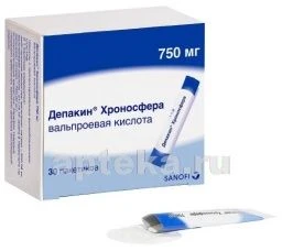 ДЕПАКИН ХРОНОСФЕРА 0,75 гранулы N30