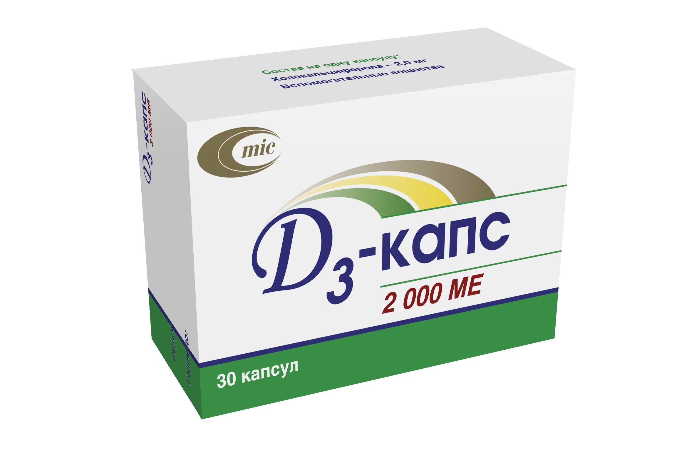 D 3 - kapsulalar kapsulalar 2000 ME N30