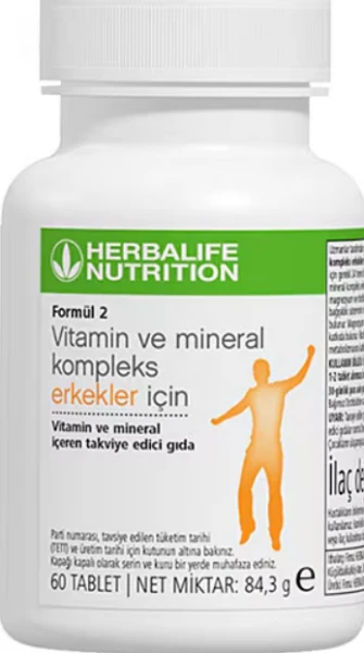 Herbalife formula 2: har bir kapsulada erkak kuchi