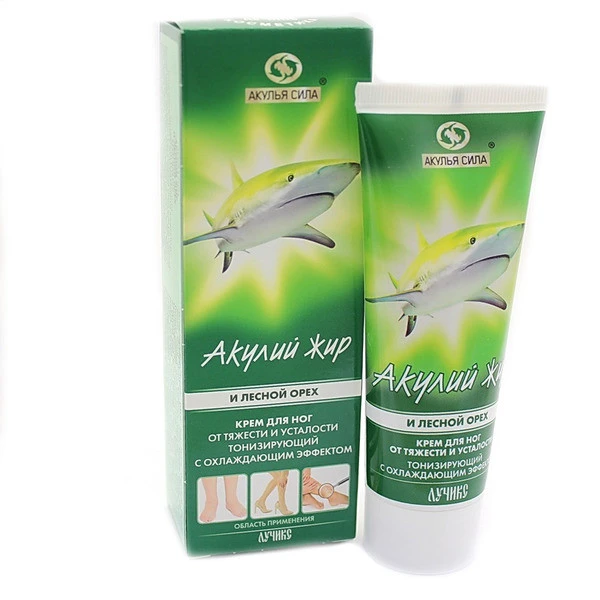 Крем для ног для циркуляции крови "Акулий жир"