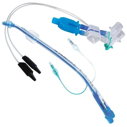 Endobronxialnaya trubka odnokratnogo primeneniya tip: Dvoynoy prosvet