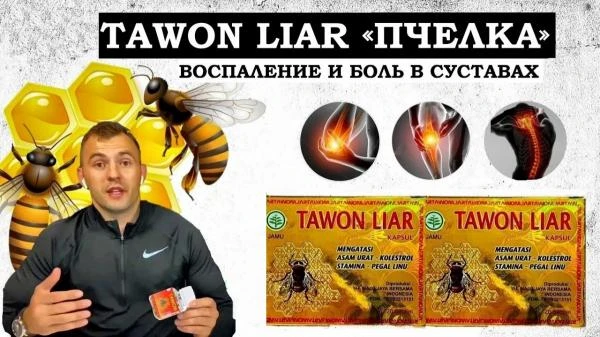 Капсулы от боли в суставах и мышцах Тавон Лаир Tawon Liar (Пчелка)