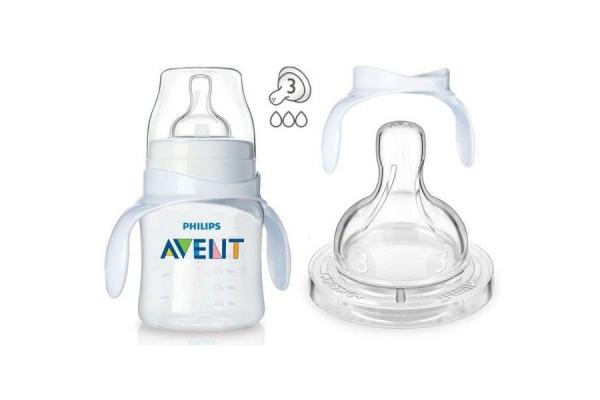 Поильник (тренировочный набор CLASSIC + , 125 мл 4+мес) AV096