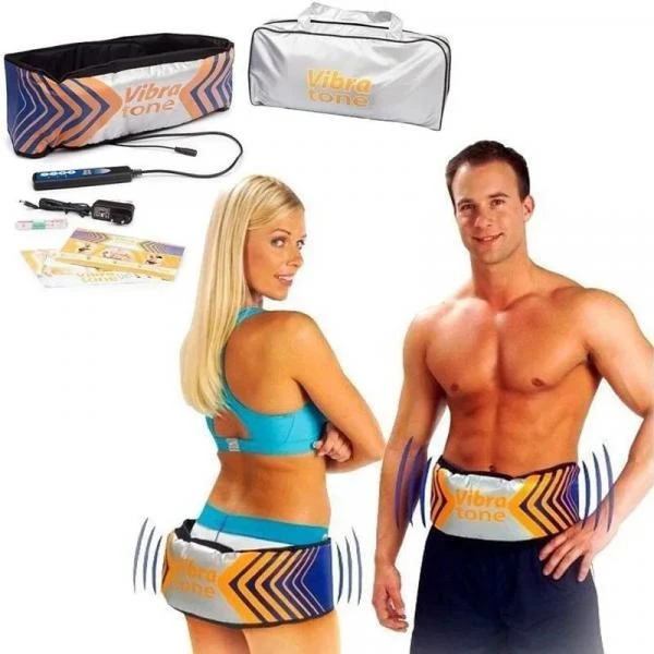 Вибрационный массажный пояс Vibratone для похудения и расслабления мышц с 5 режимами