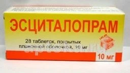 ЭСЦИТАЛОПРАМ 0,01 таблетки N28